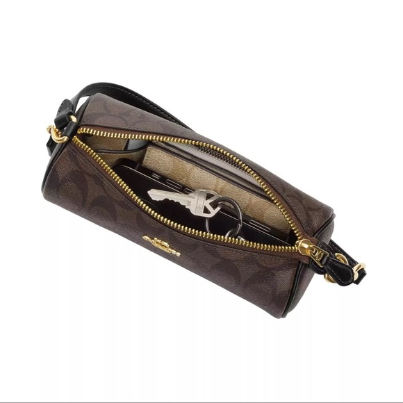 Coach Nolita Barrel Bag In Signature Canvas - Picture 4 of 11